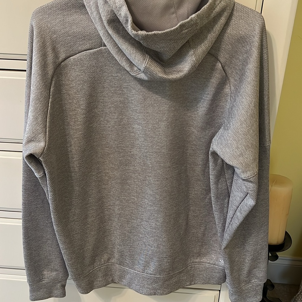 Adidas Men'sGray Hoodie Sweatshirt Logo for Creators Kangaroo Pocket Size Medium - Picture 6 of 7